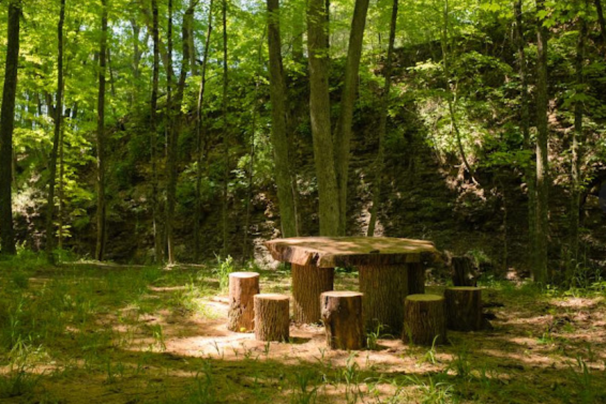 Hiking at Shale Hollow Park