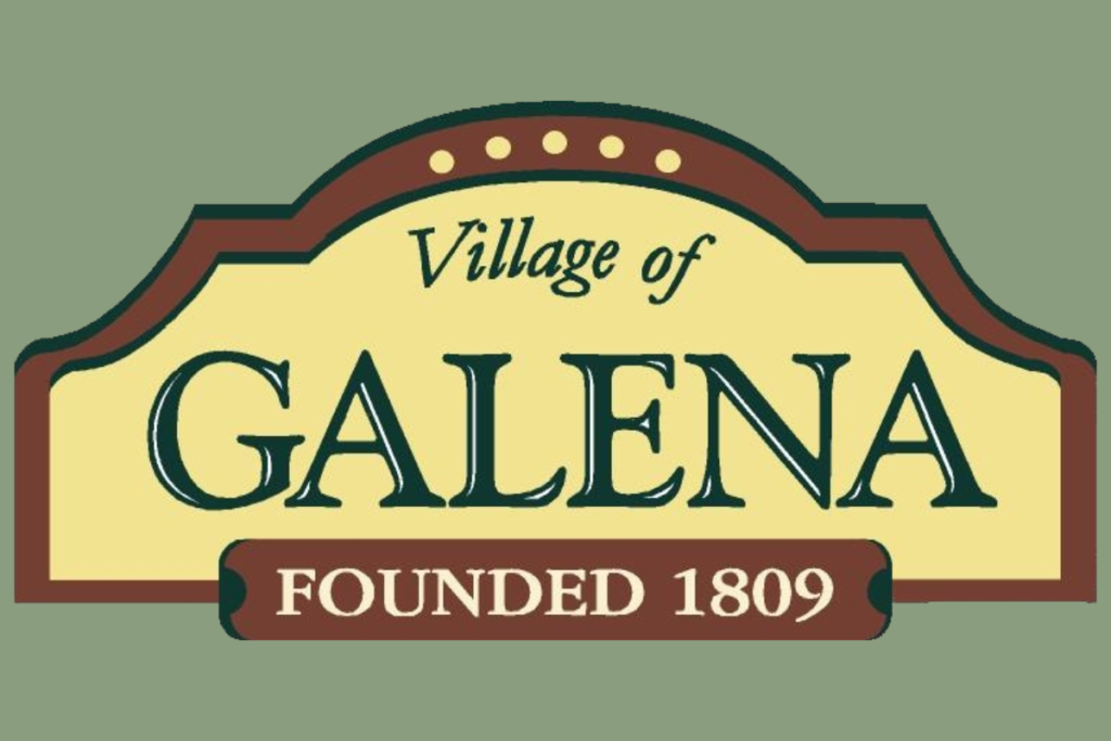 Welcome sign for the Village of Galena, Ohio, founded in 1809.